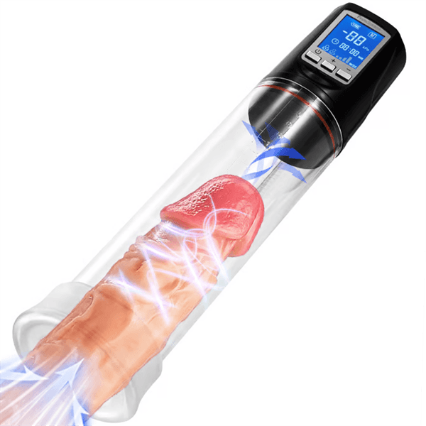 2 Suction Modes LCD Vacuum Penis Pump - Delightor