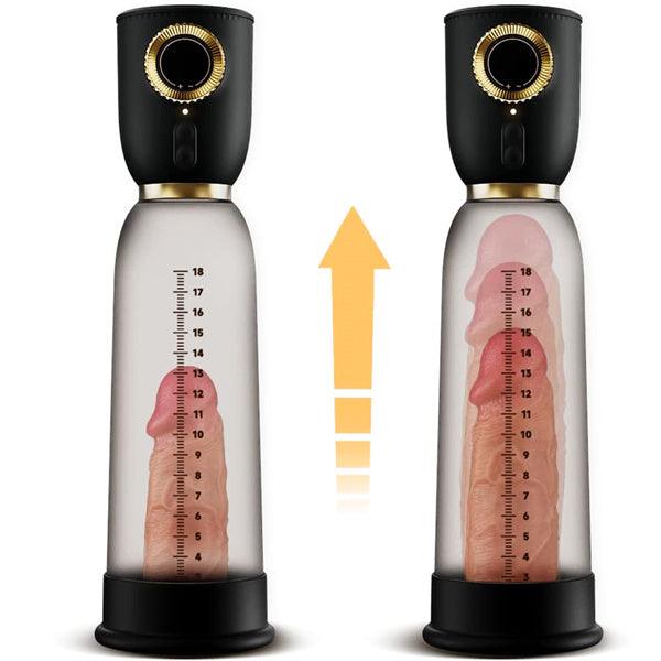 Penis Vacuum Pump with 6 Training Modes & 5 Suction Intensities - Delightor