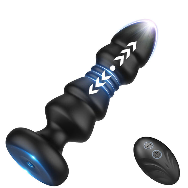 Remote Control Anal Training Set Vibrating Butt Plug for Male & Female - Delightor