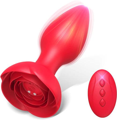 Rose Anal Vibrator Sarika Red - Delightor