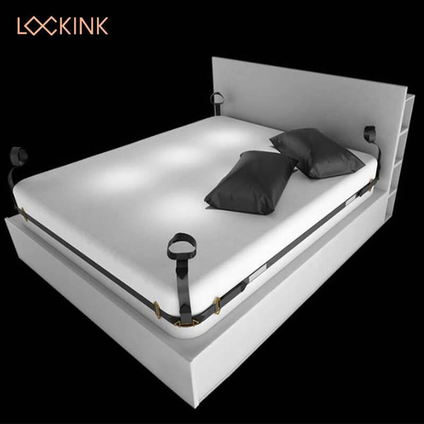 LOCKINK BDSM Adjustable Bed Restraint Kit For Couples - Delightor